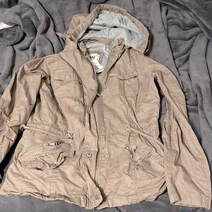 Tan/Brown YMI Collection Zip Up Jacket